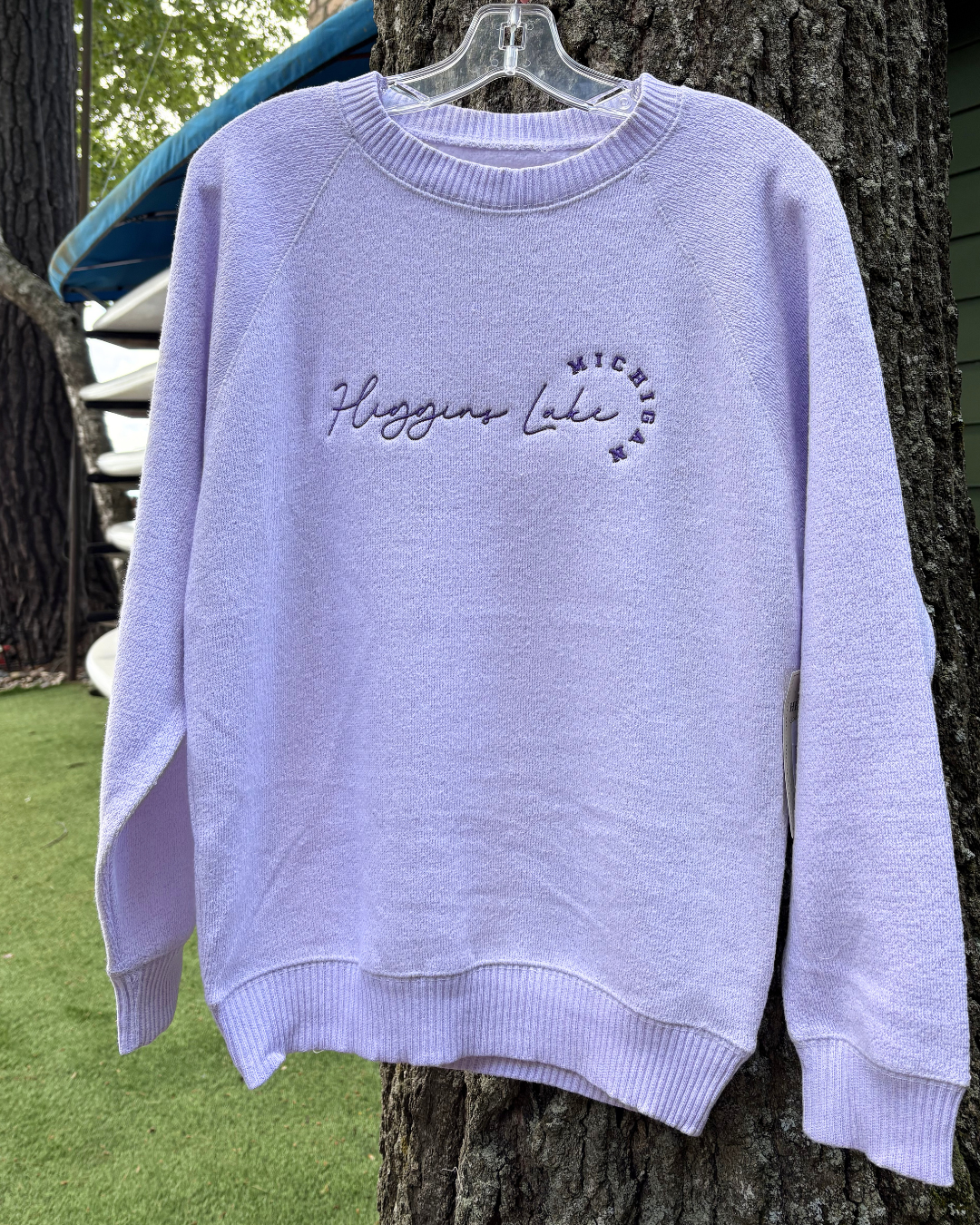 Spiral Embroidered Crew