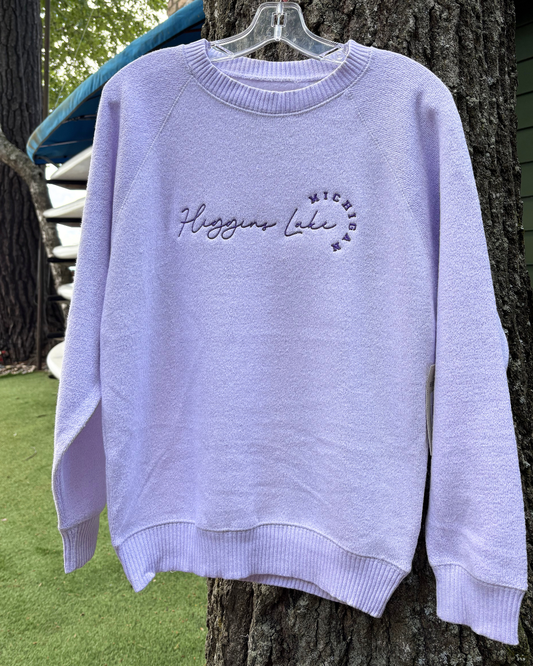 Spiral Embroidered Crew