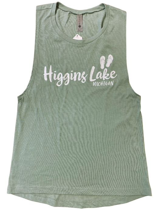 Higgins Lake Flip Flop Tank