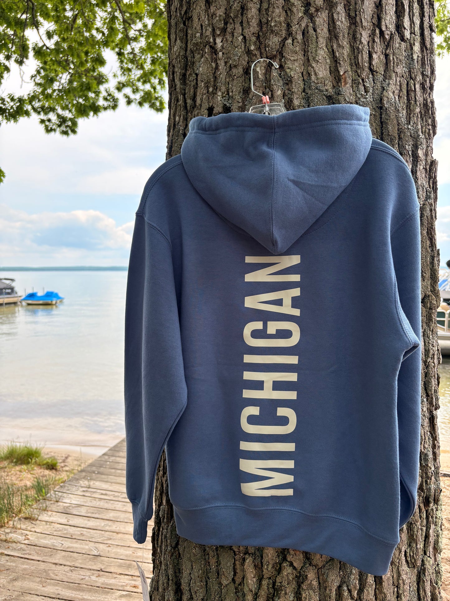 Vertical Michigan Hoodie
