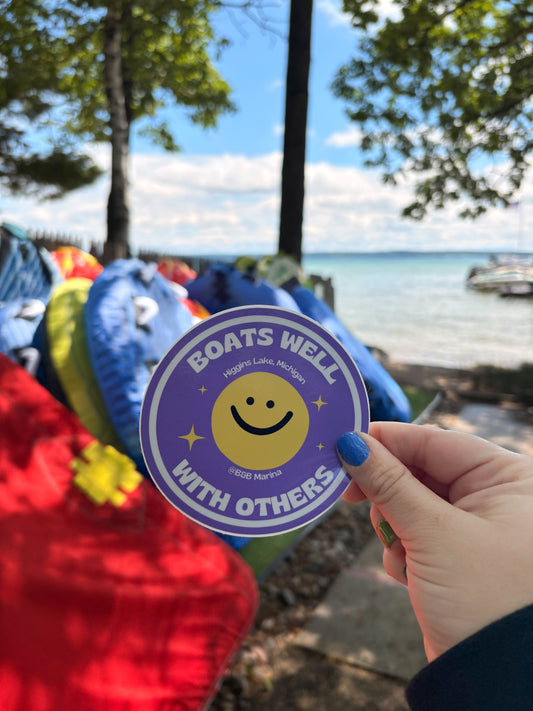 Boats Well With Others- Sticker *