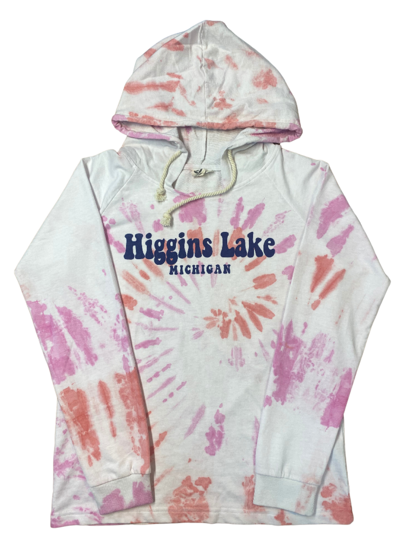 Higgins Lake Tie-Dye Hooded Sweatshirt
