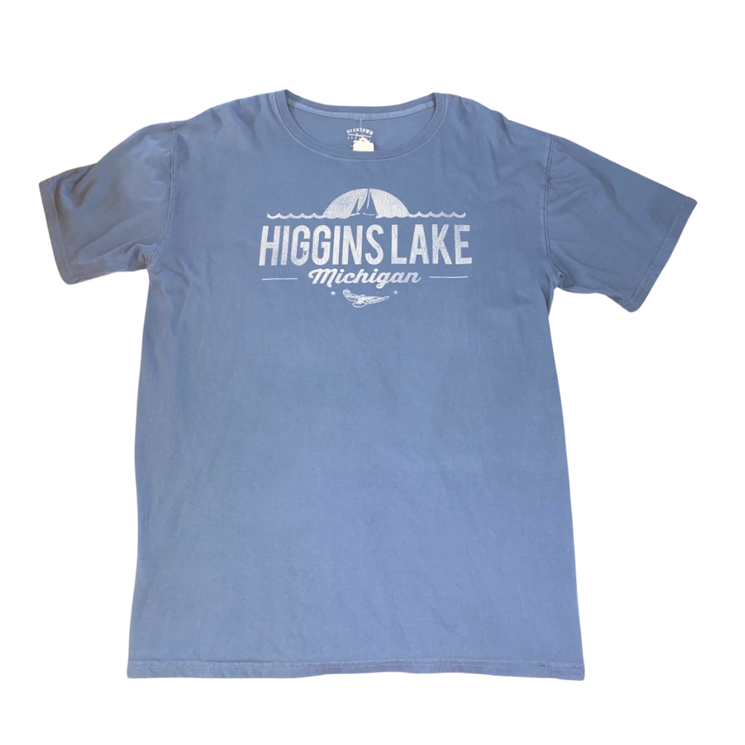 Higgins Lake Sailboat Hawk T-Shirt