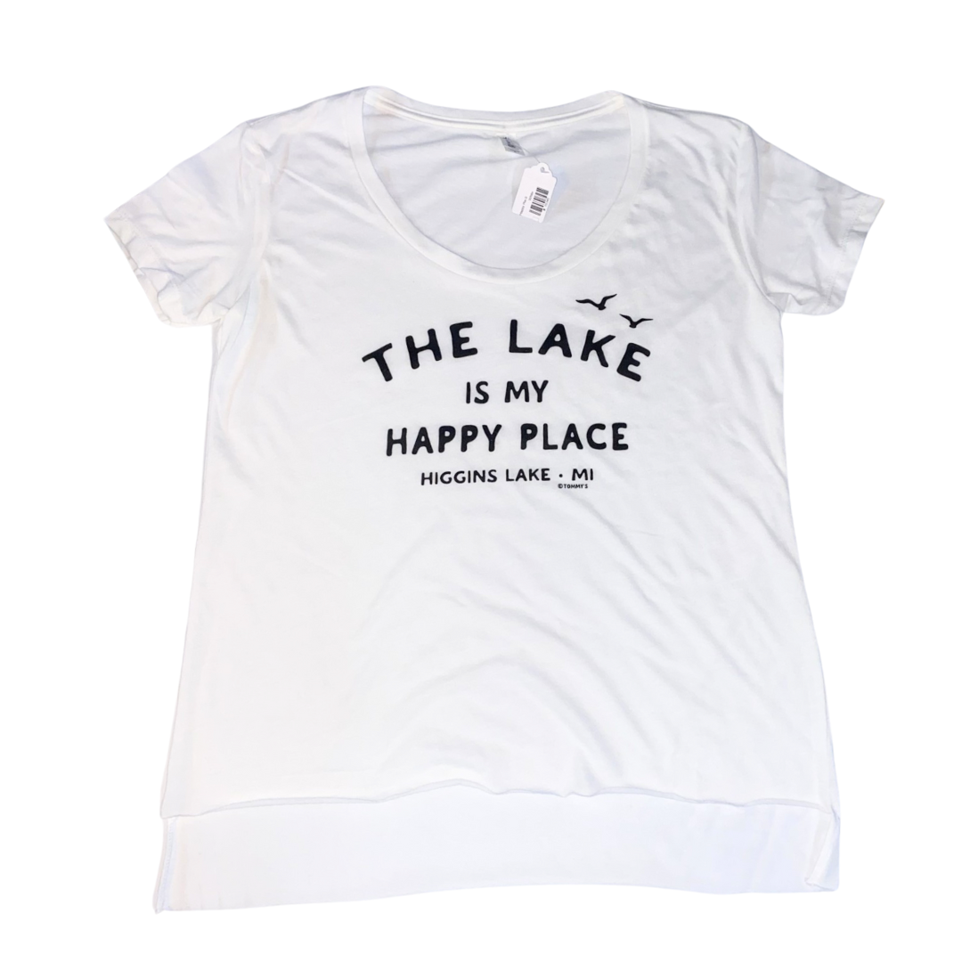 Women's Scoop Neck My Happy Place Tee