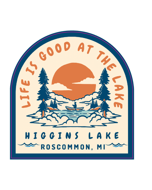 Life is Good Badge Sticker
