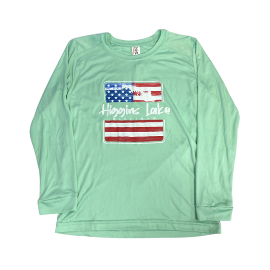 Youth SPF American Flag Long Sleeve