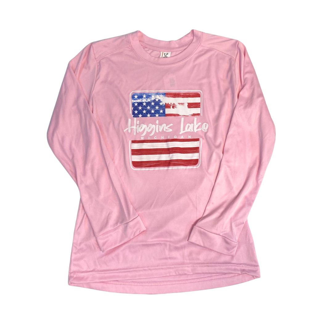 Youth SPF American Flag Long Sleeve