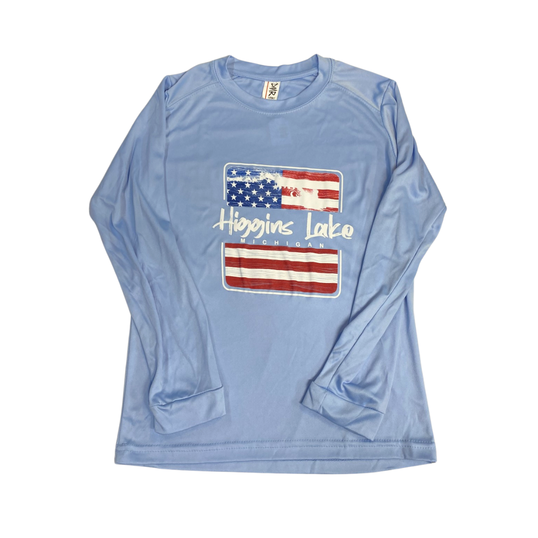 Youth SPF American Flag Long Sleeve