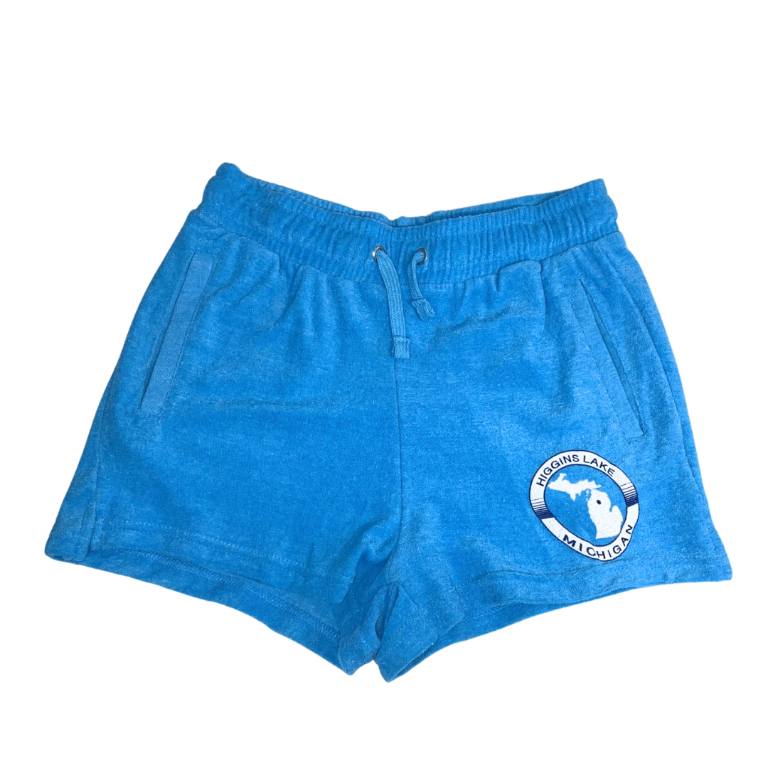 Higgins Lake Circle Map Shorts