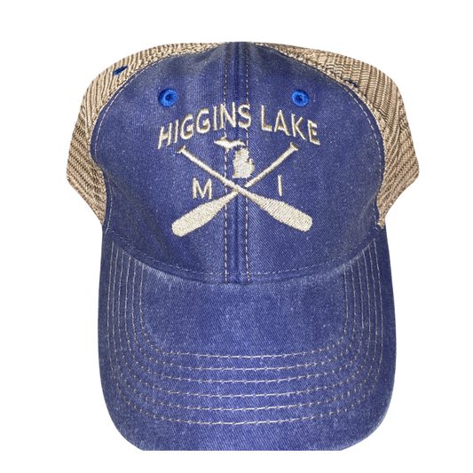Adult Trucker Hat- Higgins Lake