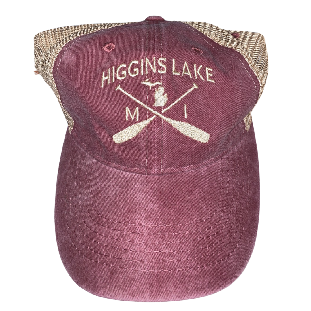 Adult Trucker Hat- Higgins Lake