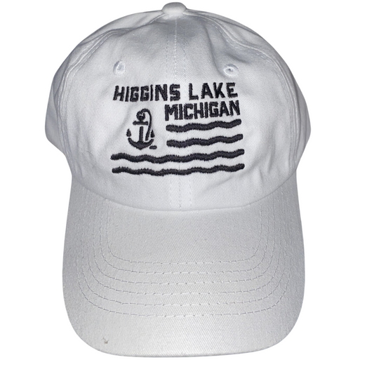 Adult Wave and Anchor Higgins Ball Cap