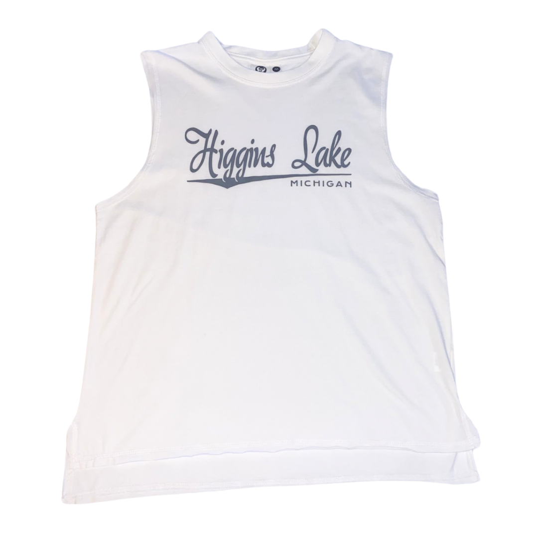 Ladies Burnout Hi-Lo Higgins Tank Top