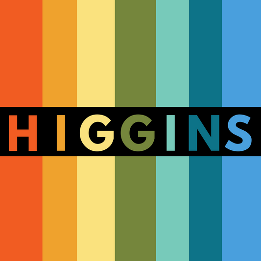 Higgins Lake Square Stripes Sticker