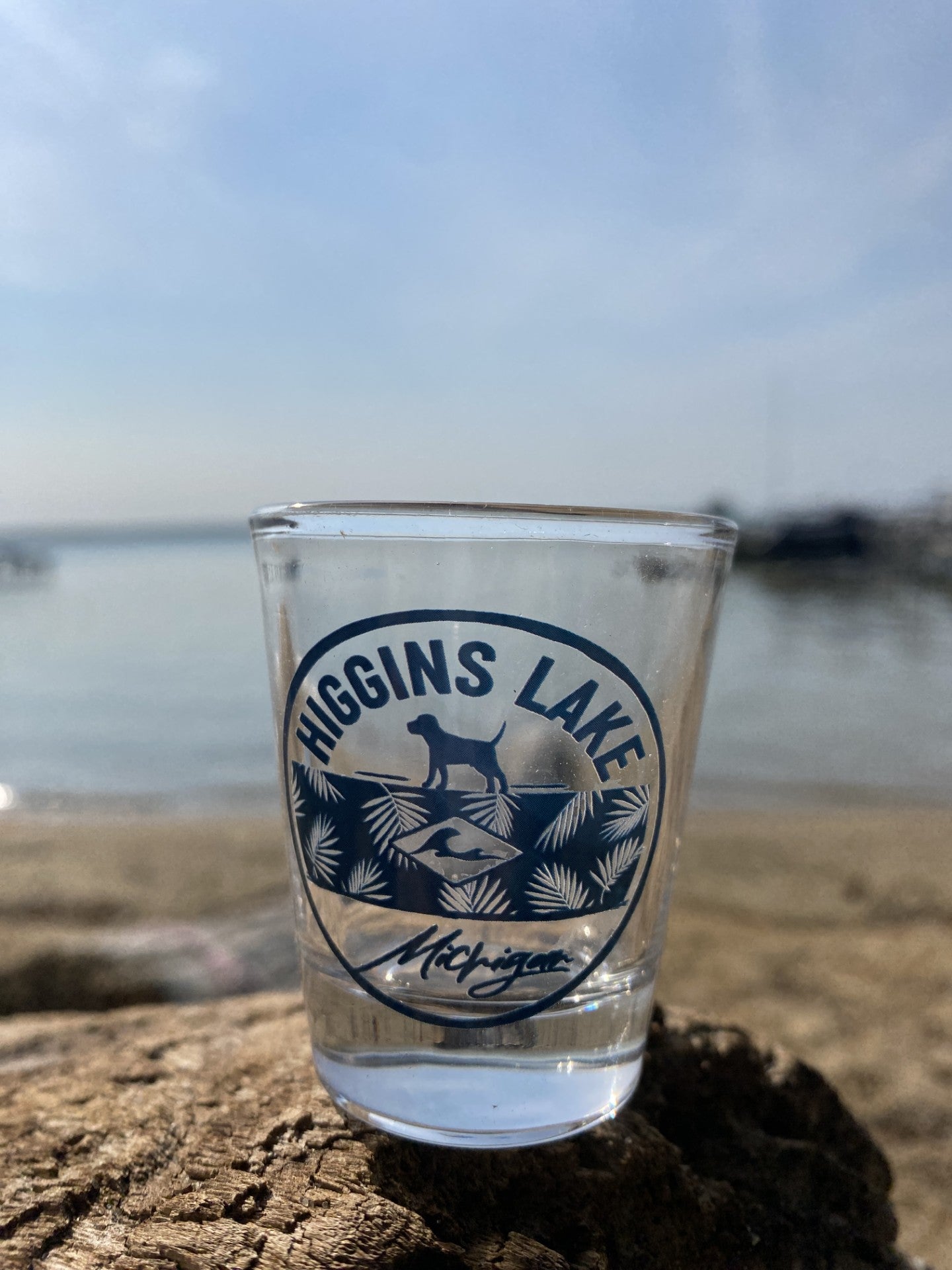 Higgins Lake Shot Glass