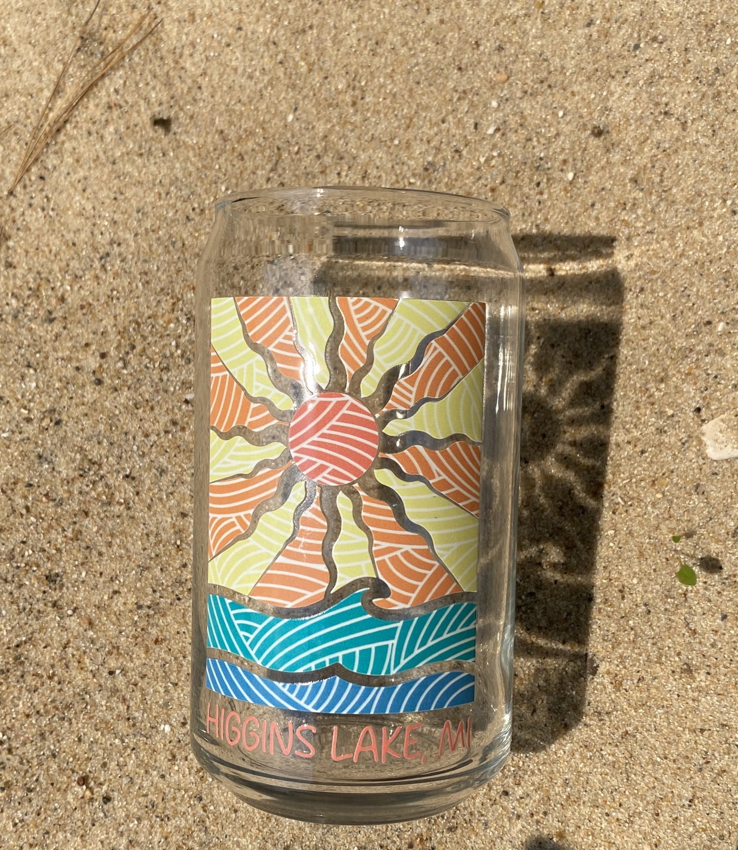 Costal Current Can Shaped Glass 16oz